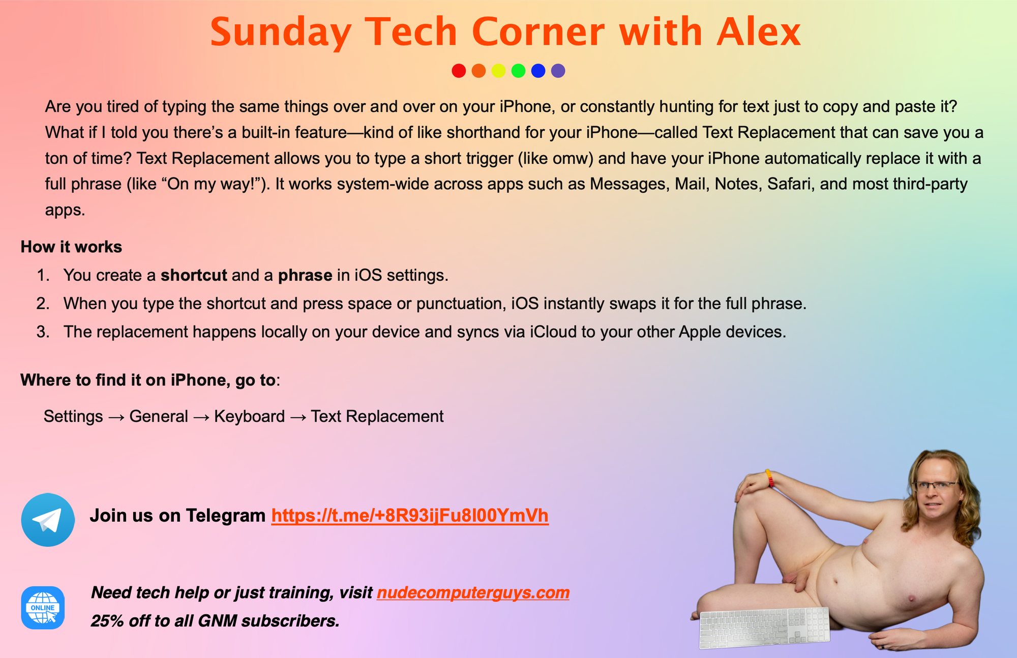 Sunday Tech Corner: Stop Re-Typing the Same Damn Things on Your iPhone