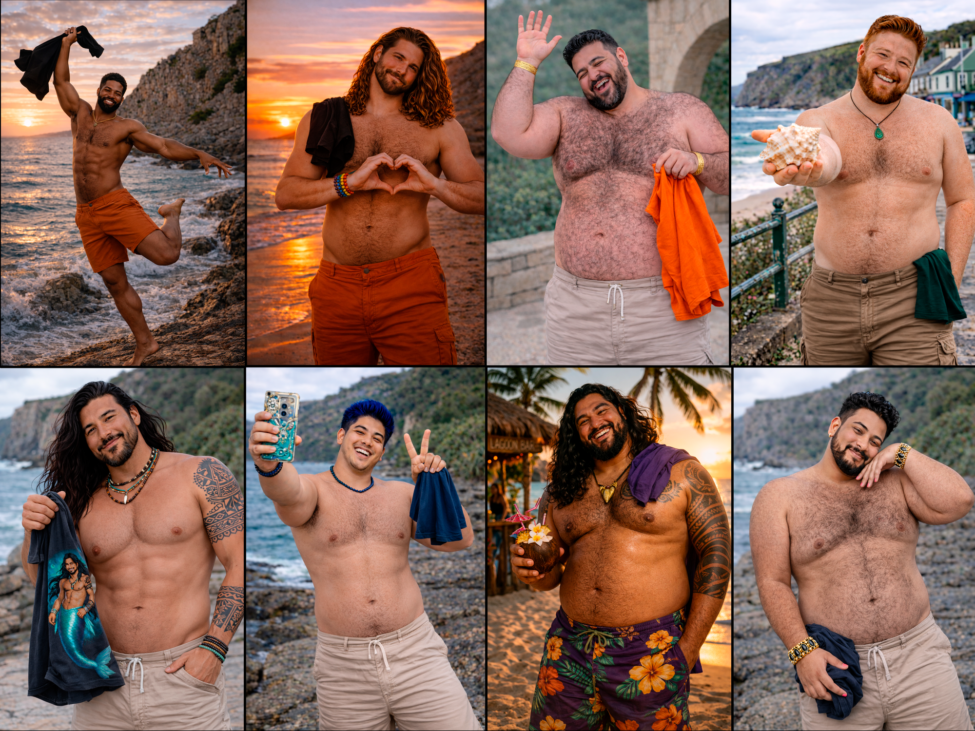 New! Meet the Sexy International Mermen of Merbear Lagoon
