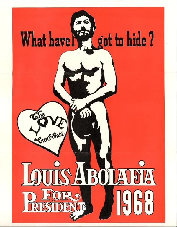 When Politics Was Fun: Nudist Louis Abolafia Runs for President