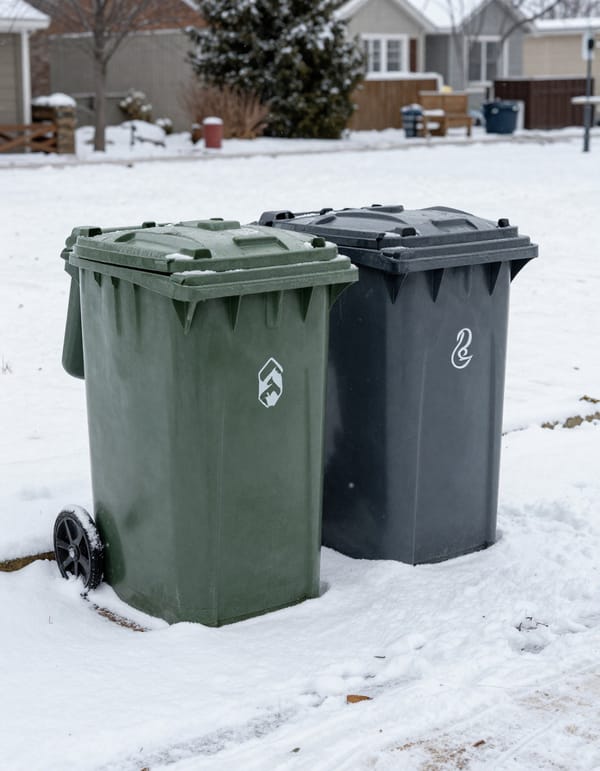 Trash Day, Snowstorms, and a Lesson in Self-Grace